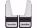 Picture of Truck Hardware Gatorback "High Country" Logo Mud Flaps - 14" Wide - Stainless Steel Brackets