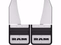 Picture of Truck Hardware Gatorback RAM Text Mud Flaps - 14" Wide - Stainless Steel Brackets