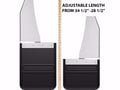 Picture of Truck Hardware Gatorback RAM Text Mud Flaps - 14" Wide - Stainless Steel Brackets