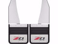 Picture of Truck Hardware Gatorback "Z71" Logo Mud Flaps - 14" Wide - Stainless Steel Brackets
