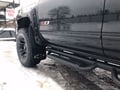 Gatorback Bowtie Black Wrap Mud Flaps - 14" Wide - Black Powder Coated Brackets