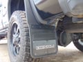 Gatorback Denali Black Wrap Mud Flaps - 14" Wide - Black Powder Coated Brackets