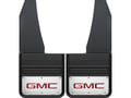 Picture of Truck Hardware Gatorback Red "GMC" Logo Mud Flaps - 14" Wide - Anodized Brackets