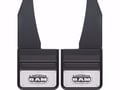 Picture of Truck Hardware Gatorback "Longhorn RAM" Logo Mud Flaps - 14" Wide - Anodized Brackets