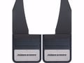 Picture of Truck Hardware Gatorback "Power Stroke" Logo Mud Flaps - 14" Wide - Anodized Brackets