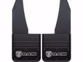 Picture of Truck Hardware Gatorback Black Wrap RAM Horizontal Mud Flaps - 14" Wide - Anodized Brackets