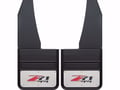 Picture of Truck Hardware Gatorback "Z71" Logo Mud Flaps - 14" Wide - Anodized Brackets