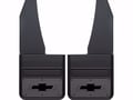 Picture of Truck Hardware Gatorback Gunmetal Bowtie Mud Flaps - 14" Wide - Anodized Brackets