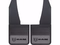 Picture of Truck Hardware Gatorback Gunmetal RAM Horizontal Mud Flaps - 14" Wide - Anodized Brackets