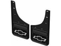 Black Bowtie With Black Wrap No-Drill Front Mud Flaps