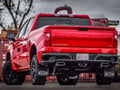 Black Bowtie With Black Wrap No-Drill Front Mud Flaps