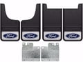 Picture of Truck Hardware Gatorback Blue Ford Oval Mud Flaps - Set of 4 - Fits 2004-2014 Ford F-150