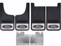 Picture of Truck Hardware Gatorback Black Ford Oval Mud Flaps - Set of 4 - Fits 2004-2014 Ford F-150