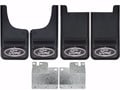 Picture of Truck Hardware Gatorback Black Wrap Ford Oval Mud Flaps - Set of 4 - Fits 2004-2014 Ford F-150