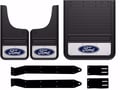 Picture of Truck Hardware Gatorback Blue Ford Oval Dually Mud Flaps - Set of 4 - Fits 2011-2016 Ford F-350