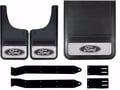 Picture of Truck Hardware Gatorback Black Ford Oval Dually Mud Flaps - Set of 4 - Fits 2011-2016 Ford F-350