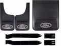 Picture of Truck Hardware Gatorback Black Wrap Ford Oval Dually Mud Flaps - Set of 4 - Fits 2011-2016 Ford F-350