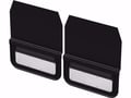 Gatorback Removable Rubber Dually Mud Flaps - Stainless Steel Plate
