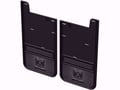 Gatorback Gunmetal RAM Head Logo No-Drill Rear Mud Flaps