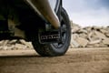 RAM Text with Black Wrap Gatorback No Drill Mud Flap Set - with OEM Flares