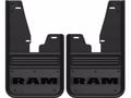 Ram Text Logo No Drill Mud Flap Set - with OEM Flares
