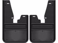 Gatorback Gunmetal Finish Plate No Drill Mud Flap - with OEM Flares