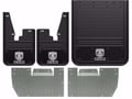 RAM Logo With Black Wrap Gatorback No Drill Dually Mud Flap Set - without OEM Flares