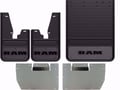 Picture of Truck Hardware Gatorback Gunmetal RAM Text Dually Mud Flaps - Set of 4 - Fits 2010-2026 RAM 3500