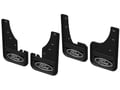 Picture of Truck Hardware Gatorback Black Wrap Ford Oval Mud Flaps - Set of 4 - Fits 2019-2024 Ford Edge