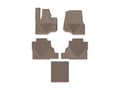 Picture of WeatherTech All-Weather Floor Mats - 1st Row, 2nd Row, & 2nd Row Aisle - Tan