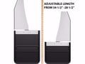 Picture of Truck Hardware Gatorback "Trail Boss" Logo Mud Flaps - 14" Wide - Stainless Steel Brackets