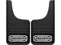 Gatorback 12"x23" Black Wrap Longhorn Logo Cut Mud Flaps