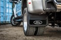 Picture of Truck Hardware Gatorback Black Wrap Ford Oval Dually Mud Flaps - Set of 4 - Fits 2023-2026 Ford F-350