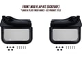 Picture of Truck Hardware Gatorback Black Plate Mud Flaps & Caps - Set of 4 - Fits 2020-2026 GMC Sierra 2500/3500HD