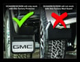 Picture of Truck Hardware Gatorback Black GMC Dually Mud Flaps - Rear Pair - Fits 2020-2026 GMC Sierra 3500HD