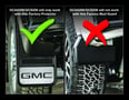 Picture of Truck Hardware Gatorback Black GMC Mud Flaps - Set of 4 - Fits 2020-2026 GMC Sierra 2500/3500HD