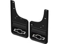 Picture of Truck Hardware Gatorback Black Wrap Bowtie Mud Flaps - Front Pair - Fits 2020-2026 Chevy Silverado 2500/3500HD