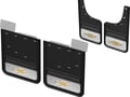 Picture of Truck Hardware Gatorback Gold Bowtie Dually Mud Flaps - Set of 4 - Fits 2020-2026 Chevy Silverado 3500HD