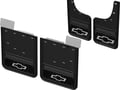 Picture of Truck Hardware Gatorback Black Wrap Bowtie Dually Mud Flaps - Set of 4 - Fits 2020-2026 Chevy Silverado 3500HD