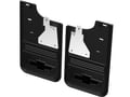 Picture of Truck Hardware Gatorback Anodized Bowtie Mud Flaps - Rear Pair - Fits 2019-2026 Chevy Silverado 1500