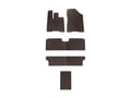 Picture of WeatherTech All-Weather Floor Mats - Complete Set - 1st, 2nd & 3rd Row - w/ Center Aisle - Cocoa