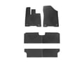 Picture of WeatherTech All-Weather Floor Mats - Complete Set - 1st, 2nd, & 3rd Row - Black