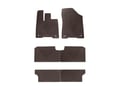 Picture of WeatherTech All-Weather Floor Mats - Complete Set - 1st, 2nd, & 3rd Row - Cocoa
