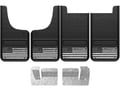 Picture of Truck Hardware Gatorback Black American Flag Mud Flaps - Set of 4 - Fits 2014-2018 Chevy Silverado 1500 & 2015-2019 2500/3500HD