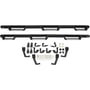 Picture of Westin HDX Stainless Drop Wheel-to-Wheel Nerf Step Bars - Textured Black