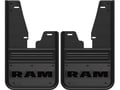 Ram Text Logo No Drill Mud Flap Set - with OEM Flares