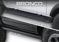 Picture of Truck Hardware Gatorback Anodized Bucking Bronco Mud Flaps - Rear Pair - Fits 2021-2026 Ford Bronco
