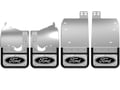 Picture of Truck Hardware Gatorback Black Ford Oval Mud Flaps - Set