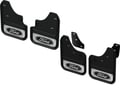 Picture of Truck Hardware Gatorback Black Ford Oval Mud Flaps - Set of 4 - Fits 2015-2018 Ford Edge