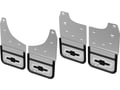 Picture of Truck Hardware Gatorback Black Bowtie Offset Mud Flaps - Set of 4 - Fits 2019-2026 Chevy Silverado 1500